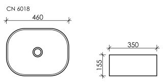 Раковина Ceramica Nova Element CN6018 46см белый
